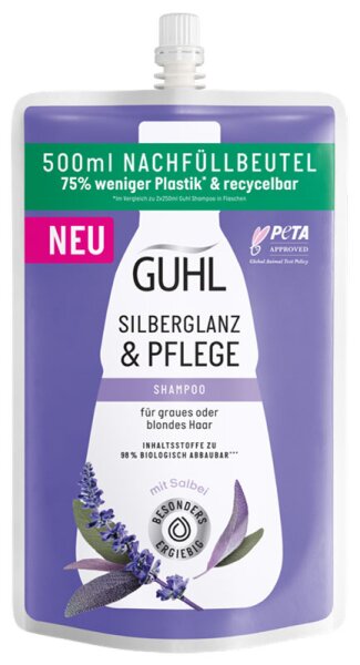 Guhl Silberglanz & Pflege Nachfüllbeutel Shampoo
