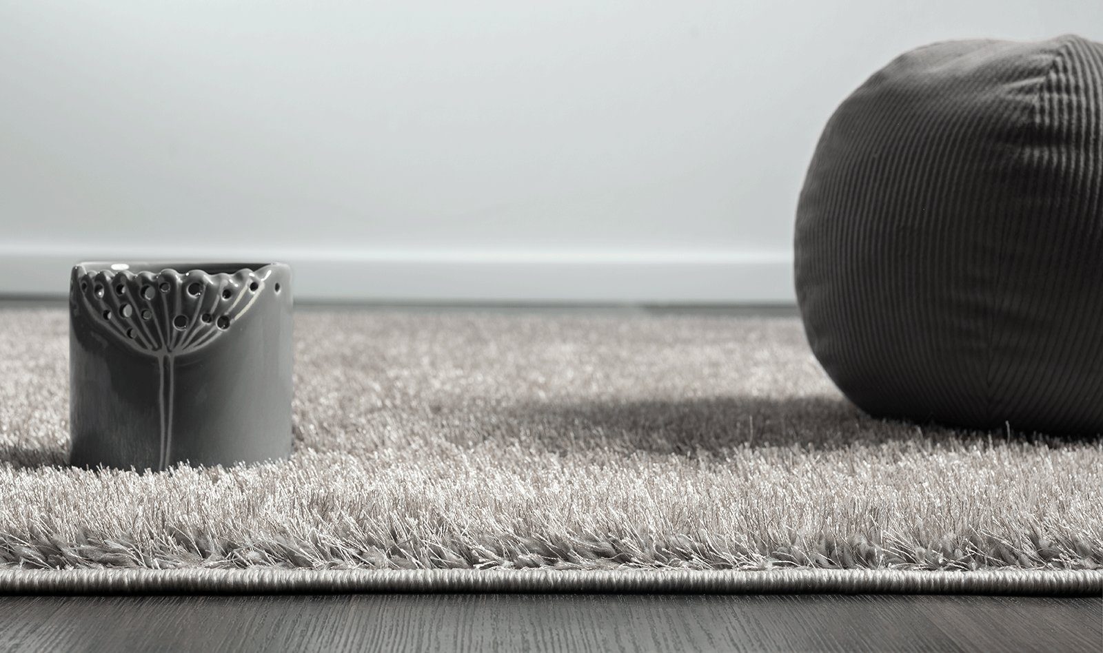 Hochflor-Teppich Glamour Moderner Teppich, Anti-Slip Rücken, Waschbar, the carpet, Rechteck, Höhe: 30 mm, Langflor, Wohnzimmer, Schlafzimmer, Einfarbig