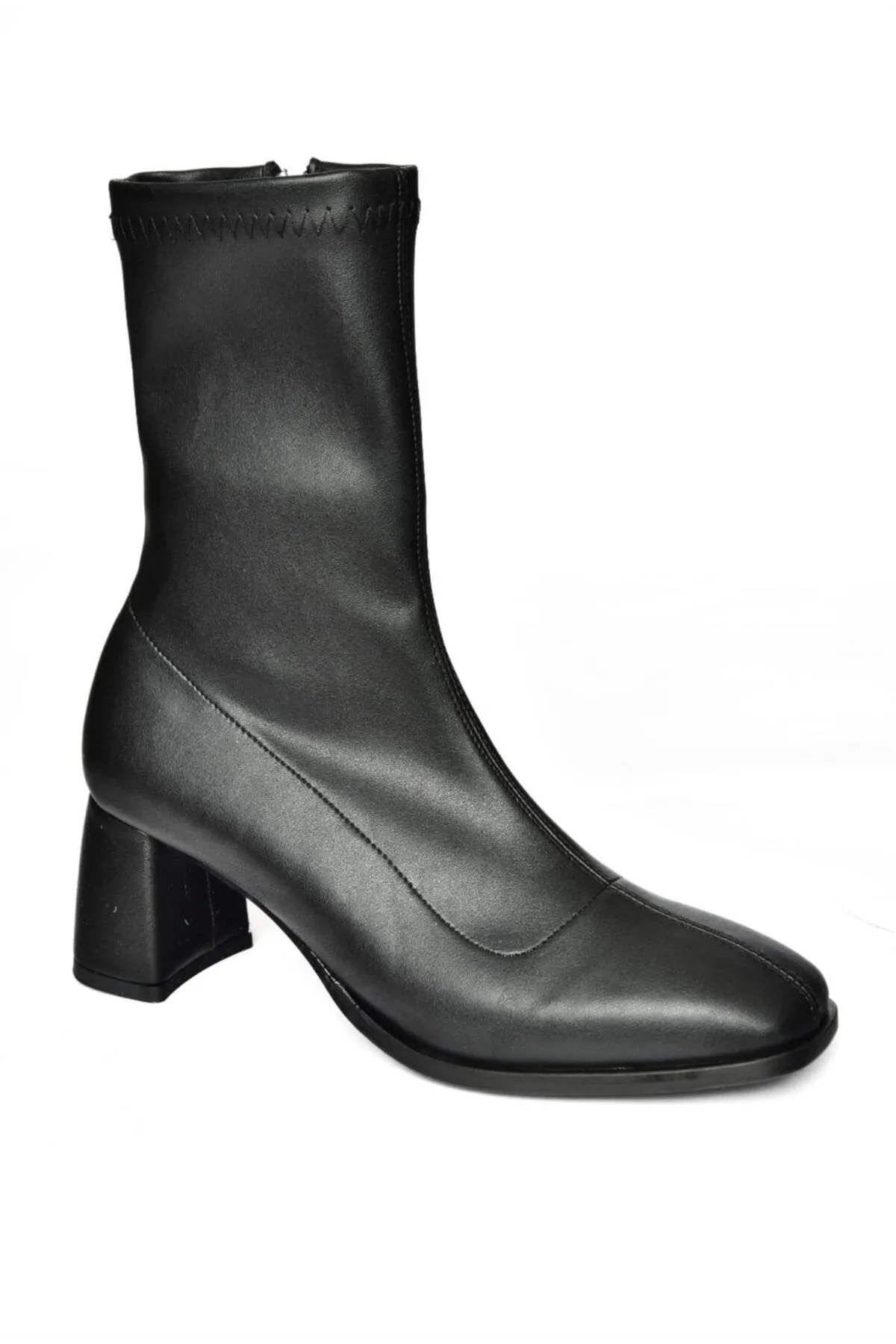 Fox Shoes  R404200109 Schwarze Stretch-Damenstiefel mit dickem Absatz