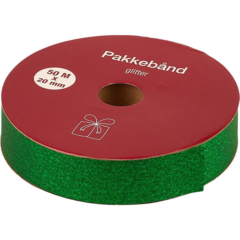 Home Pakkebånd 50 m x 2 cm glitter