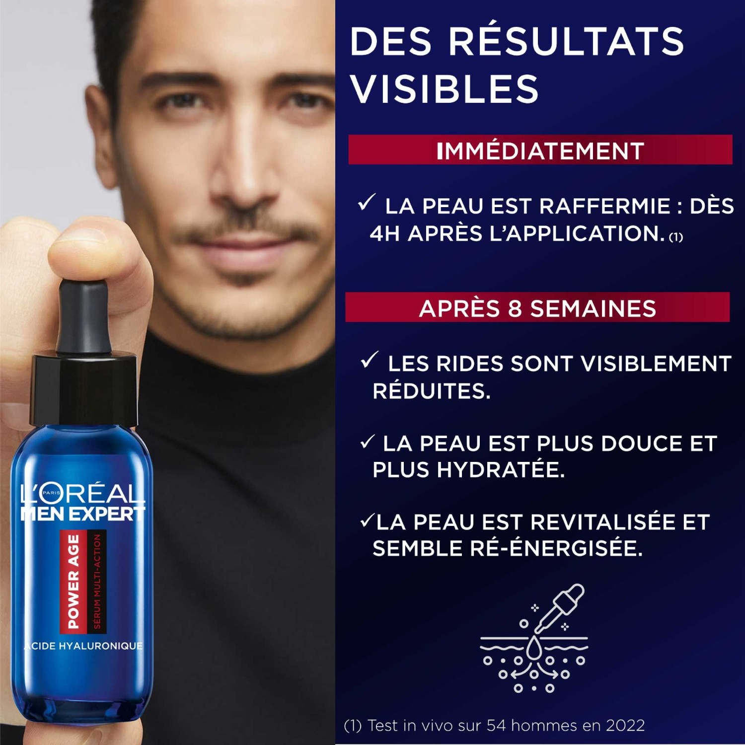 L'Oréal Men Expert Expert Power Age Serum Multi-Action z kwasem hialuronowym -