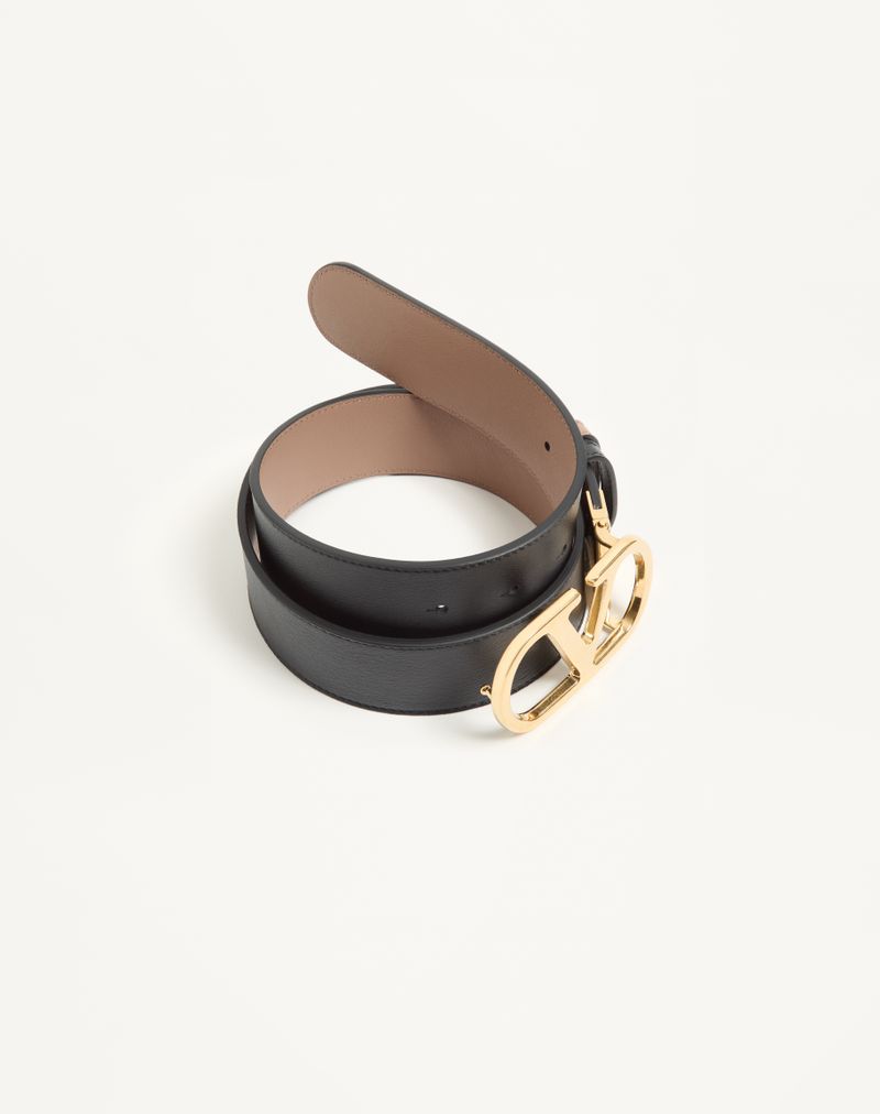 VLogo Signature vendbart bælte i skinnende kalveskind 40 mm