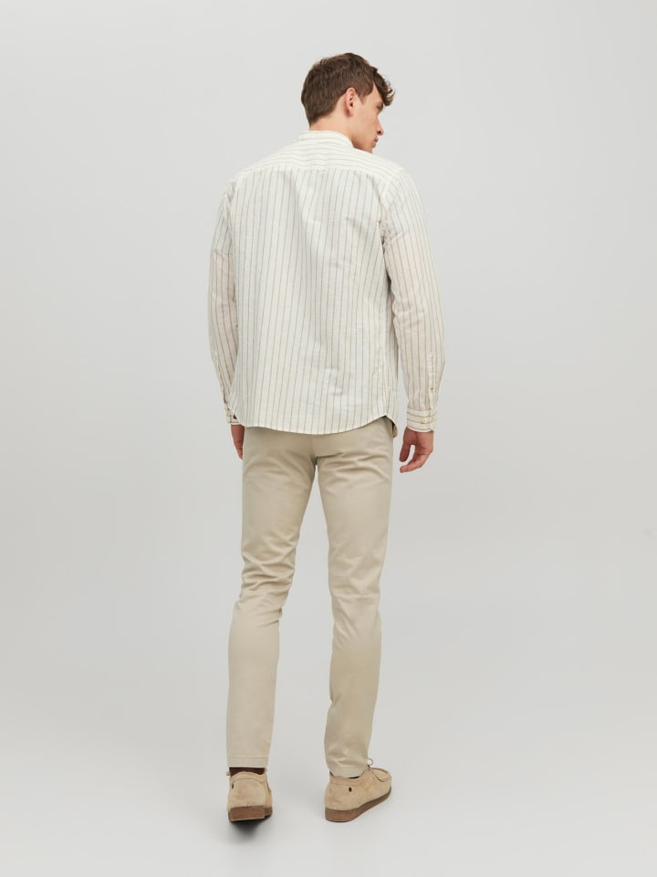 Jack & Jones Chino Hose Stretch Pants Slim Fit JPSTMARCO JJBOWIE in Beige günstig kaufen