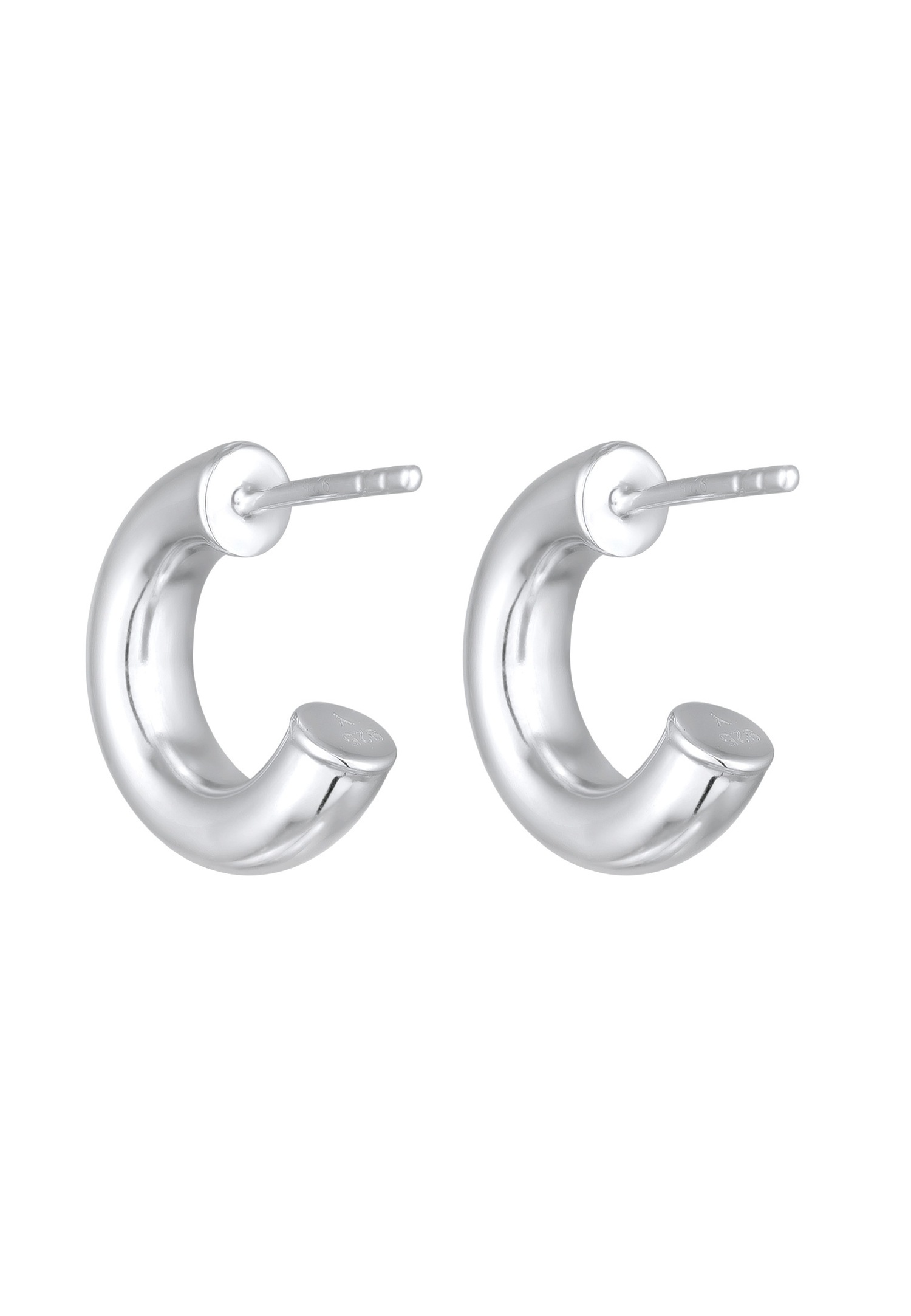 Orecchini a cerchio grossi da donna Elli in argento sterling 925