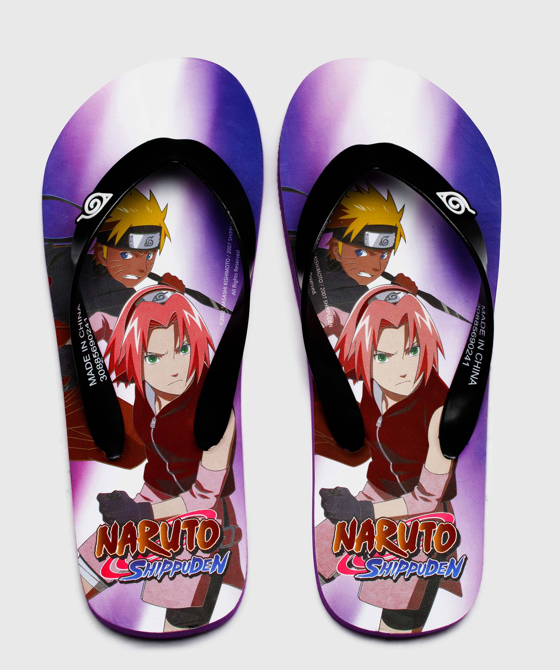 Tongs femme à semelle imprimée – Naruto violet | GEMO