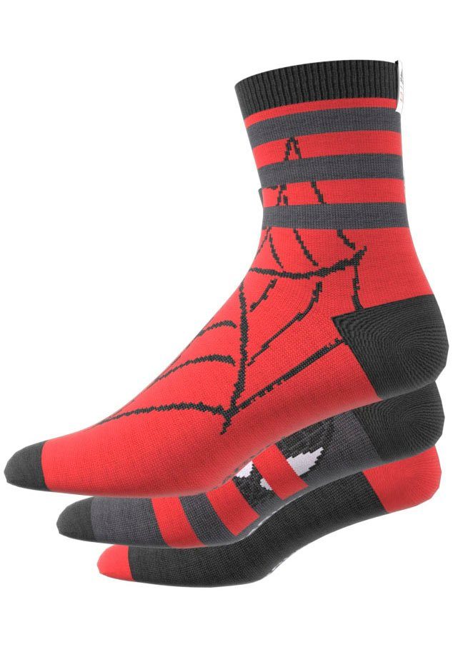 adidas Performance Sportsocken MARVEL SPIDERMAN CREW SOCKEN, 3 PAAR (3-Paar)