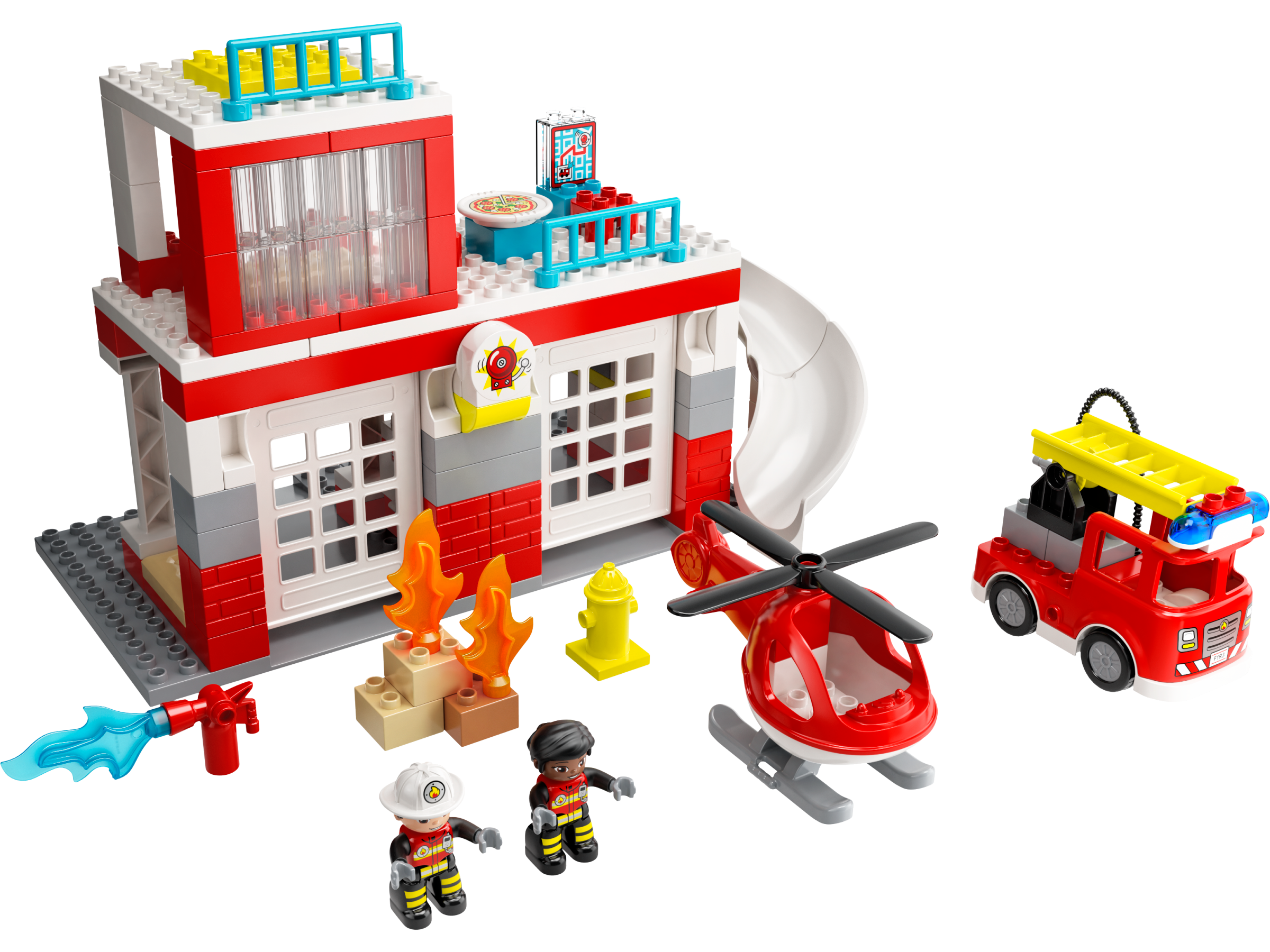Feuerwehrwache mit Hubschrauber 10970
