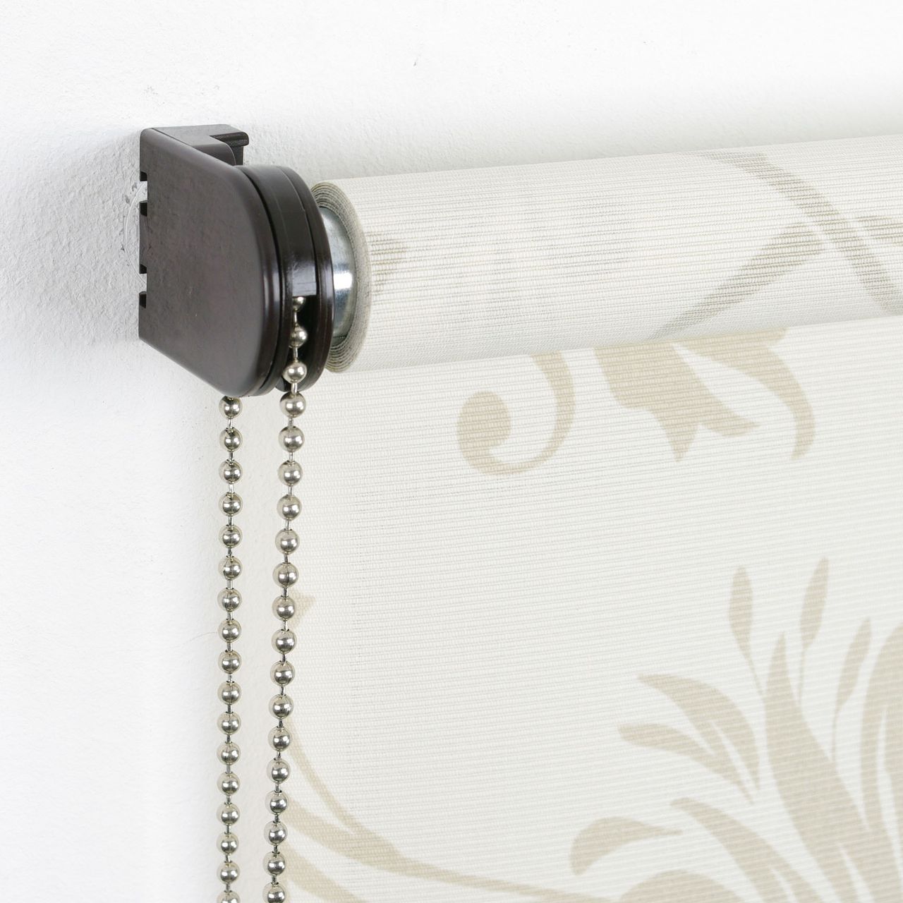 Bella Casa Seitenzugrollo Dekor Ranken, beige, 180 x 60 cm