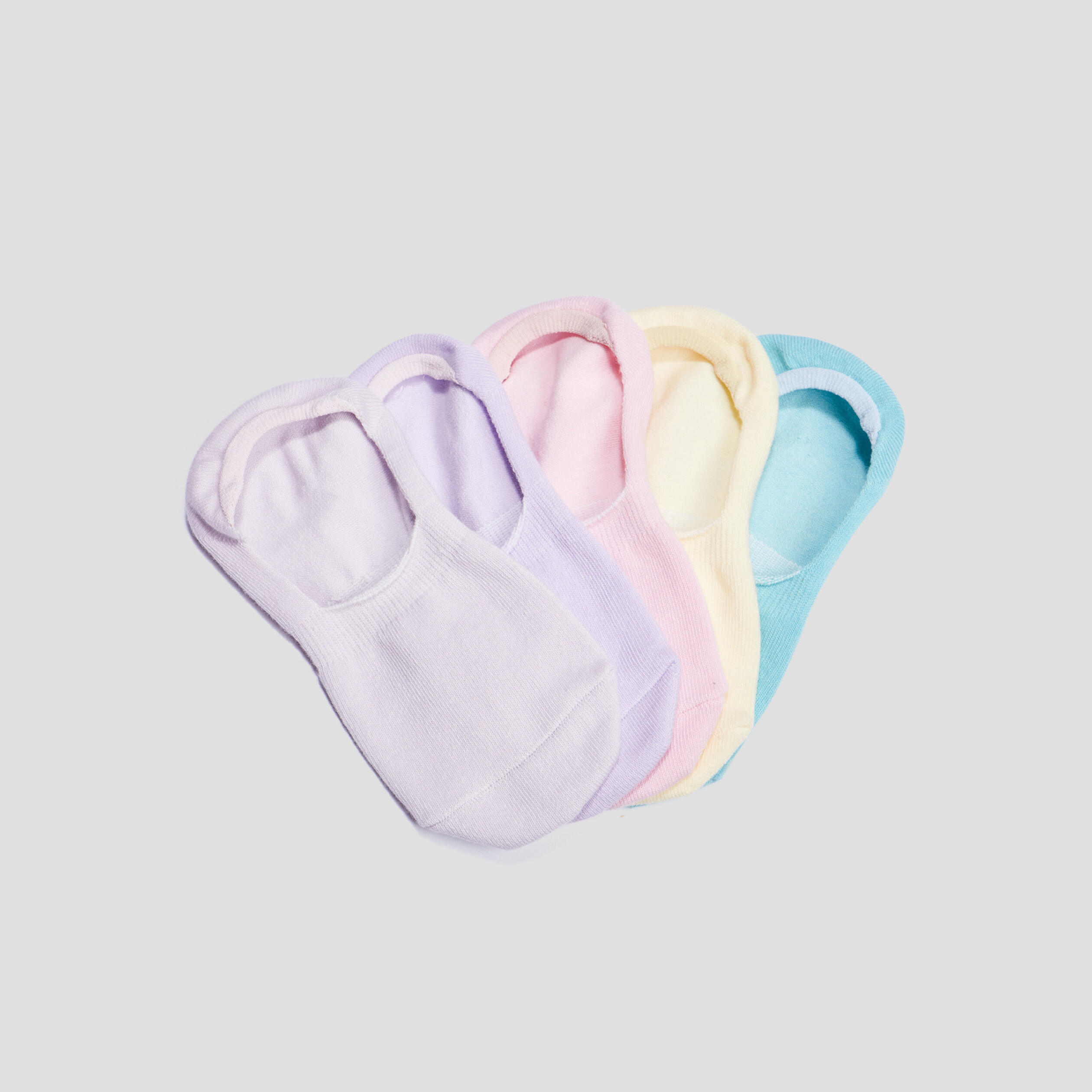 Lot 5 paires protèges-bas multicolore femme | La Halle