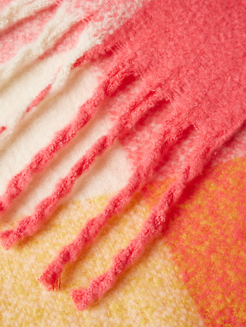 Schal mit Colour-Blocking-Design Modell 'AGGE' in pink