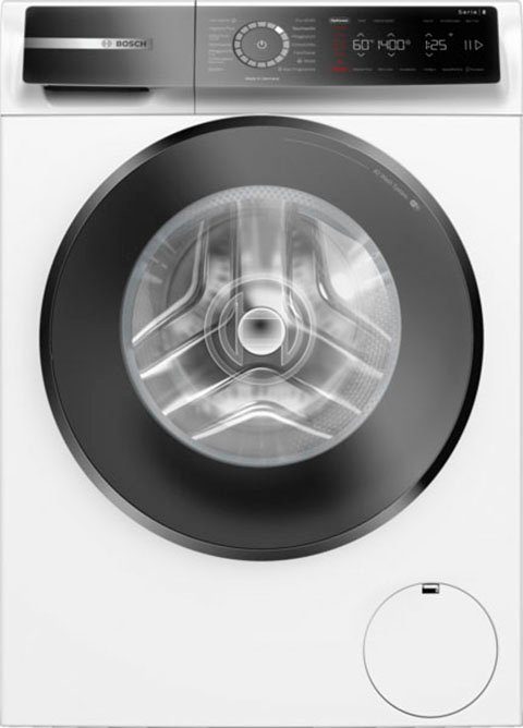 BOSCH Waschmaschine Serie 8 WGB254030, 10 kg, 1400 U/min, Iron Assist reduziert dank Dampf 50 % der Falten
