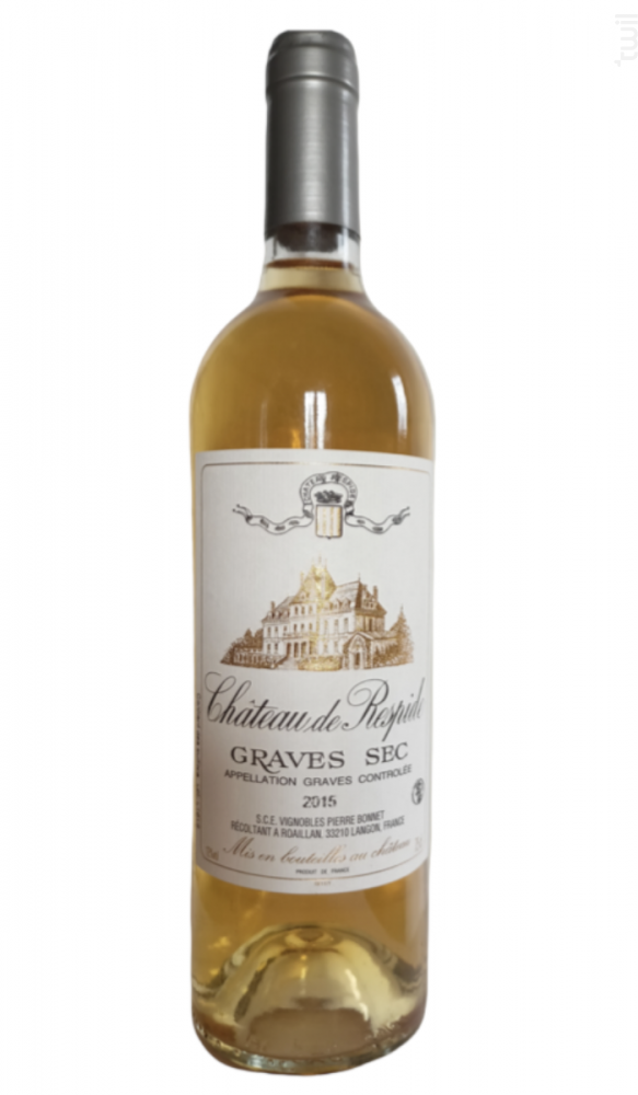 Blanc de macération Château de Respide Vin Blanc●Graves 2015 75cl