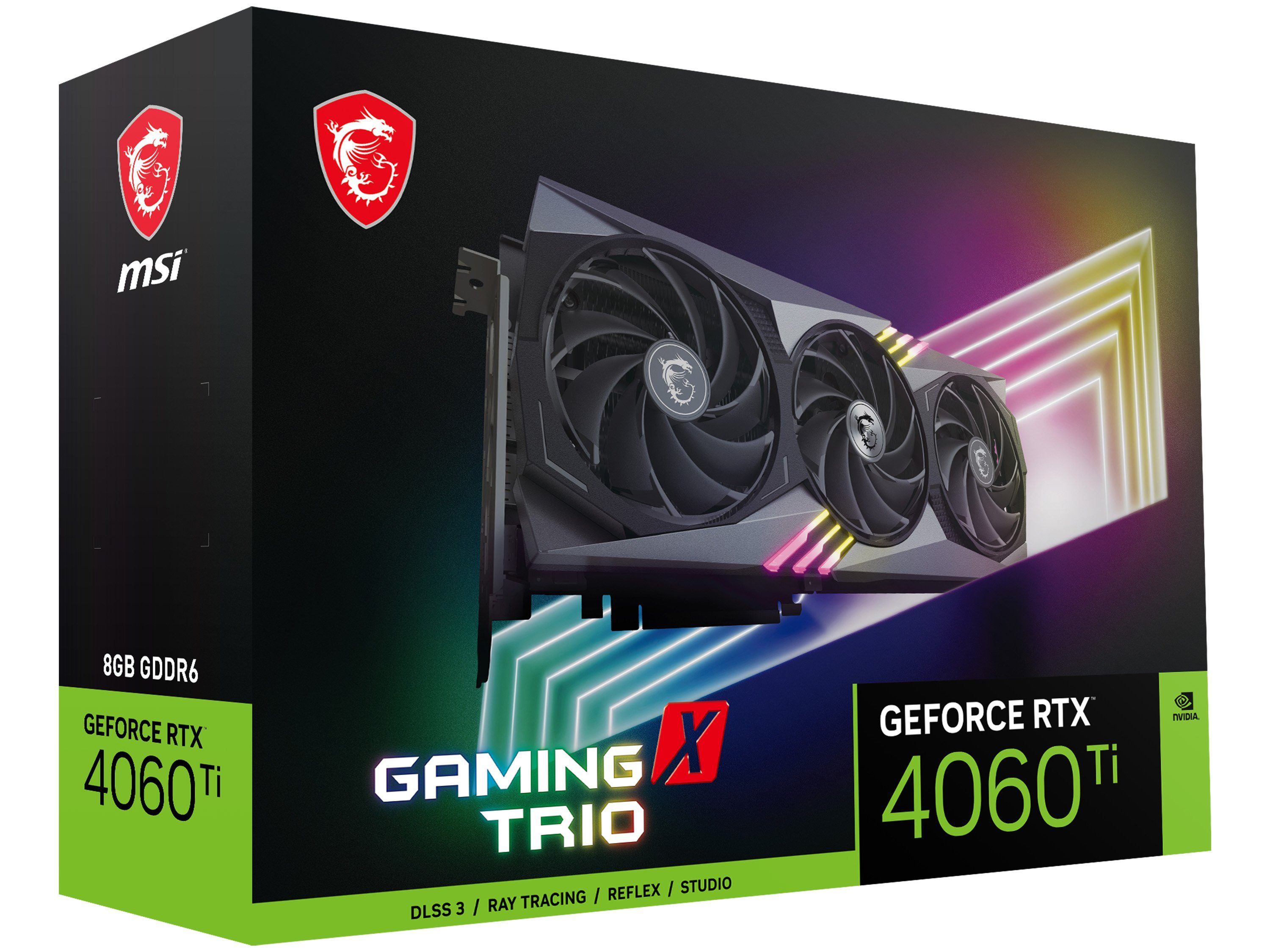 MSI RTX 4060 TI GAMING X TRIO 8G Grafikkarte (8 GB, GDDR6)