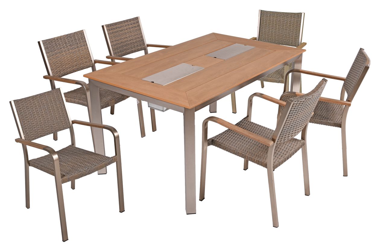 Garden Pleasure Tischgruppe Florence Set 01, 7-tlg.