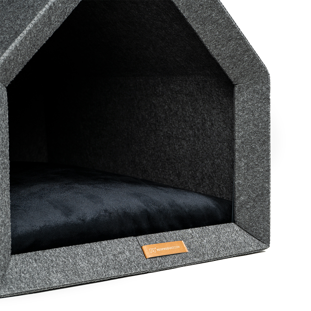 Rexproduct Hundehöhlen Rexproduct PetHome Dunkelgrau schwarz M
