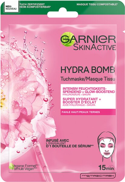 Garnier SkinActive Hydra Bomb Tuchmaske Sakura Tuchmaske