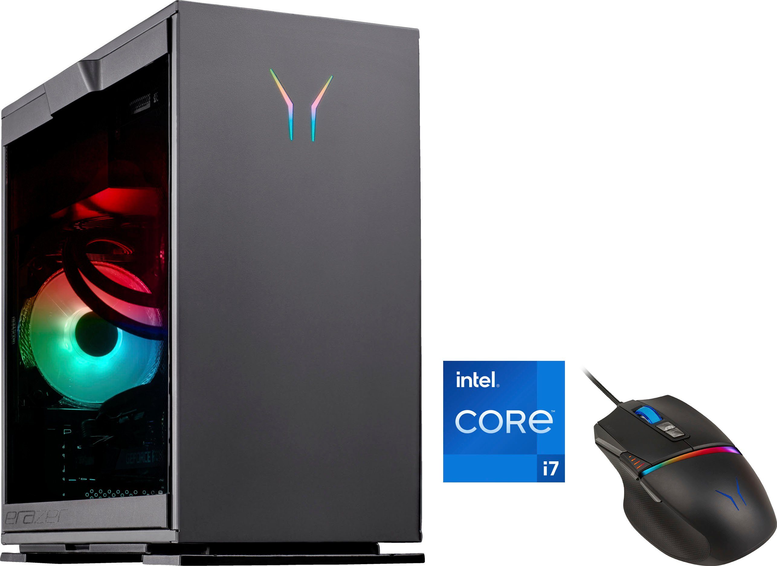 Medion® ERAZER® Engineer X20 Gaming-PC (Intel Core i7 12700F, GeForce RTX 3070 LHR, 16 GB RAM, 1000 GB SSD, Wasserkühlung)