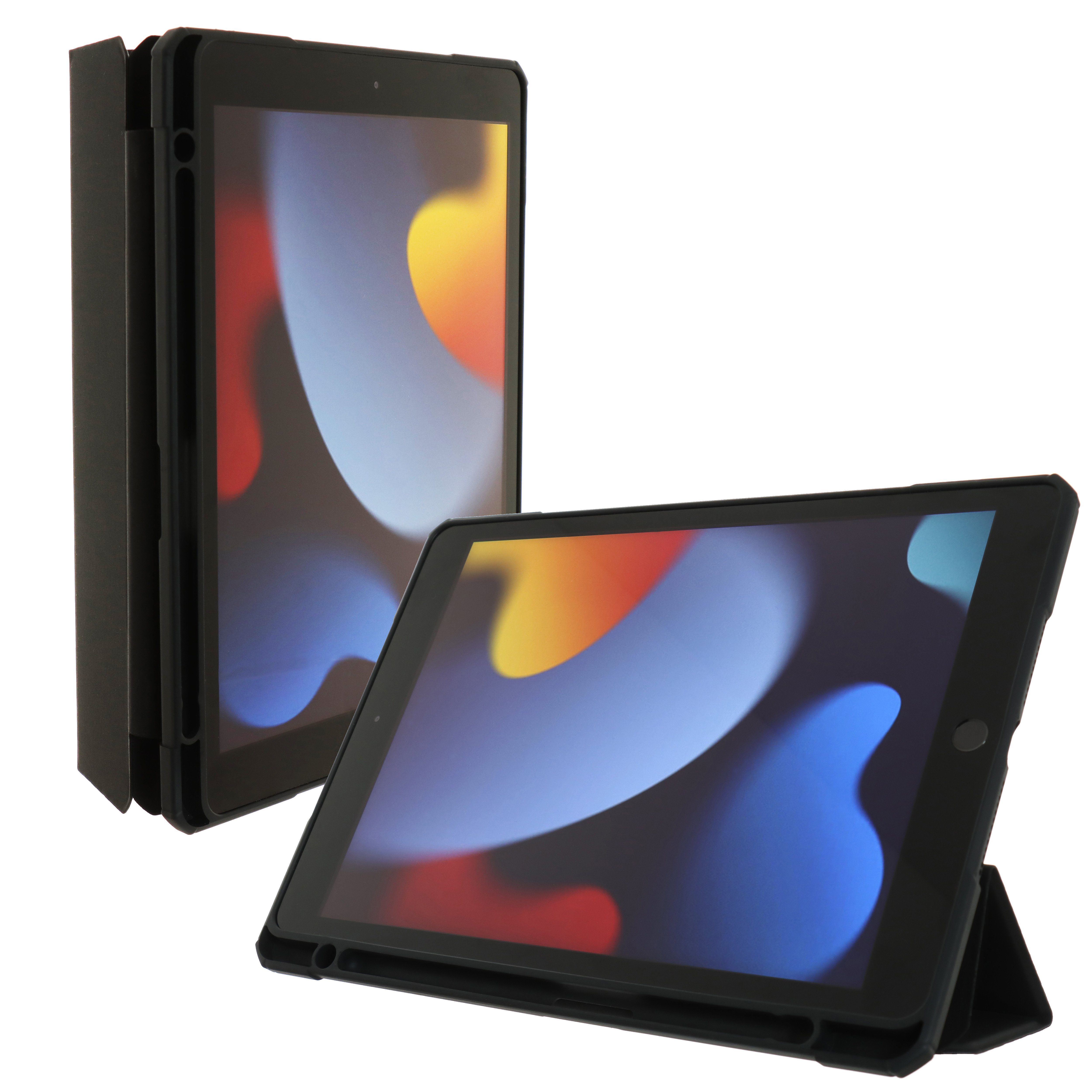 JT Berlin Tablet-Hülle Folio Case 10.2 Zoll, [Apple iPad 10.2 Hülle] - schwarz (transparent)
