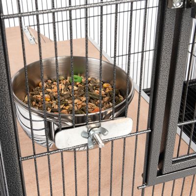 TIAKI Futternapf aus Edelstahl zum Anschrauben