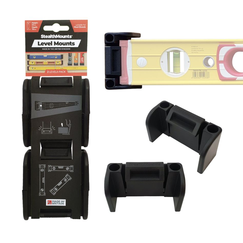 StealthMounts OM-LM-BLK-2 Crni nosač za libelu (pakiranje od 2 komada)