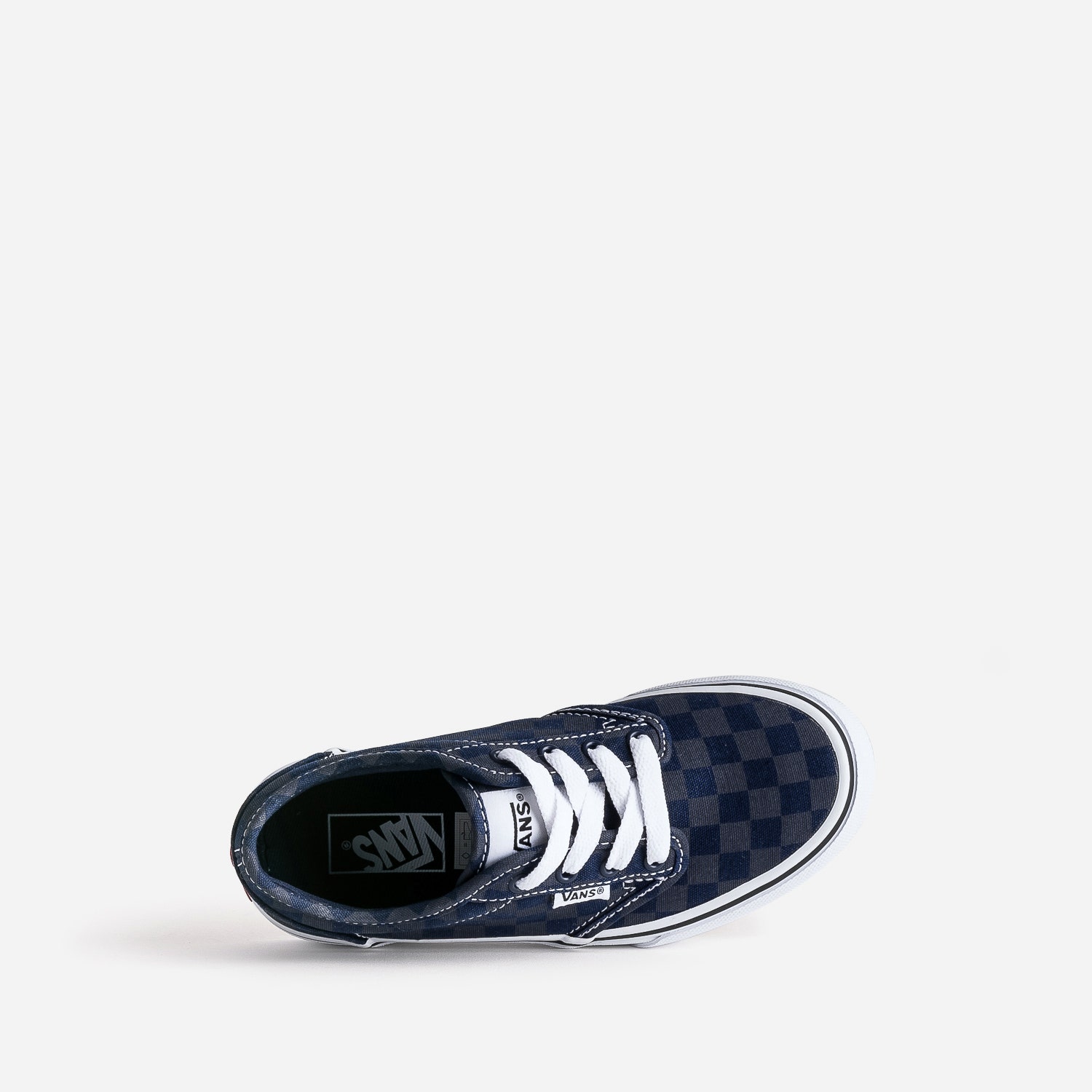 Tennis VANS marine en toile à damier gris