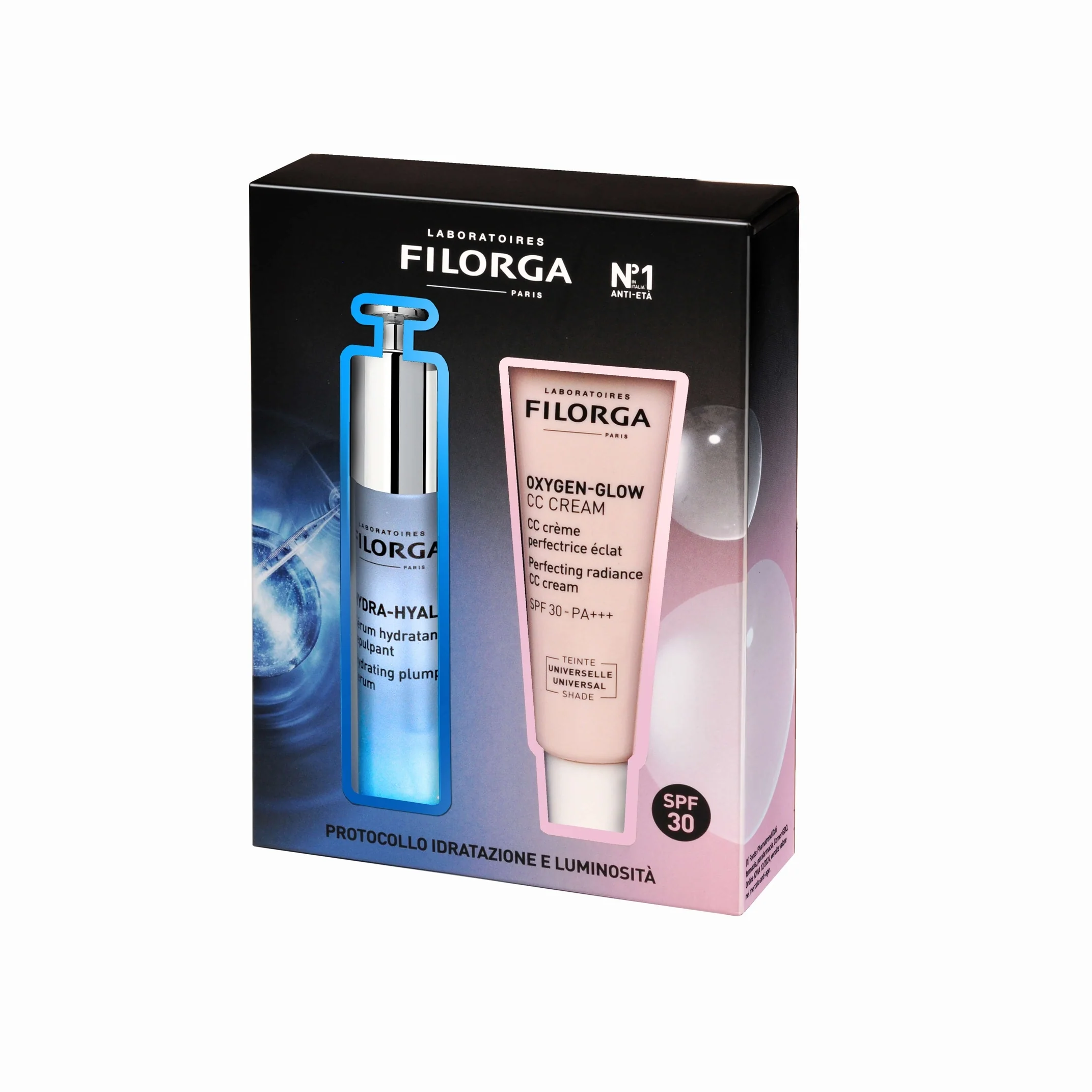 Hydra-Hyal + Oxygen-glow CC Cream Set - Hydrating Set, Makeup Set, Hydrating Facial Serum, CC Cream