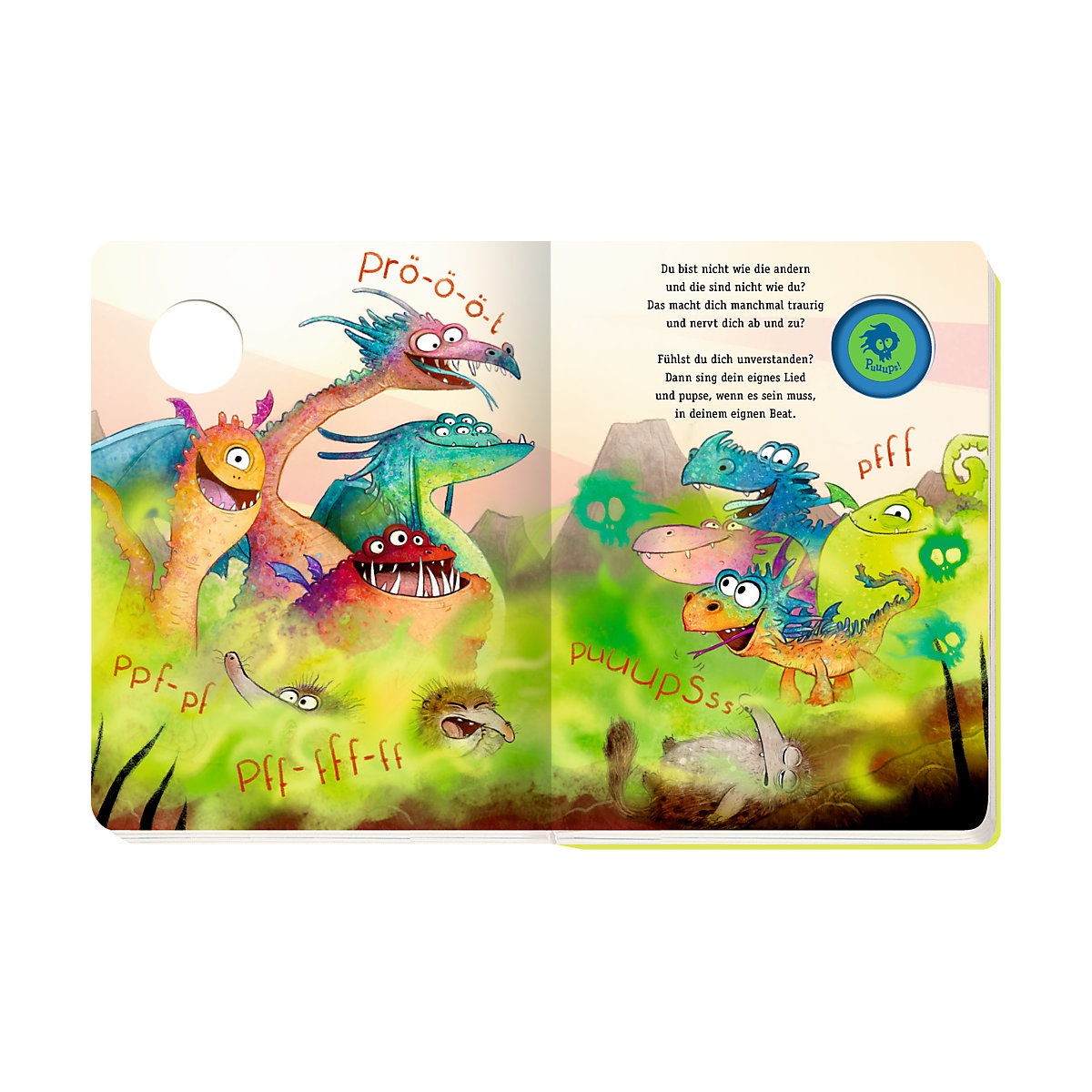 Furzipups, der Knatterdrache, mit Pups-Geräuschen