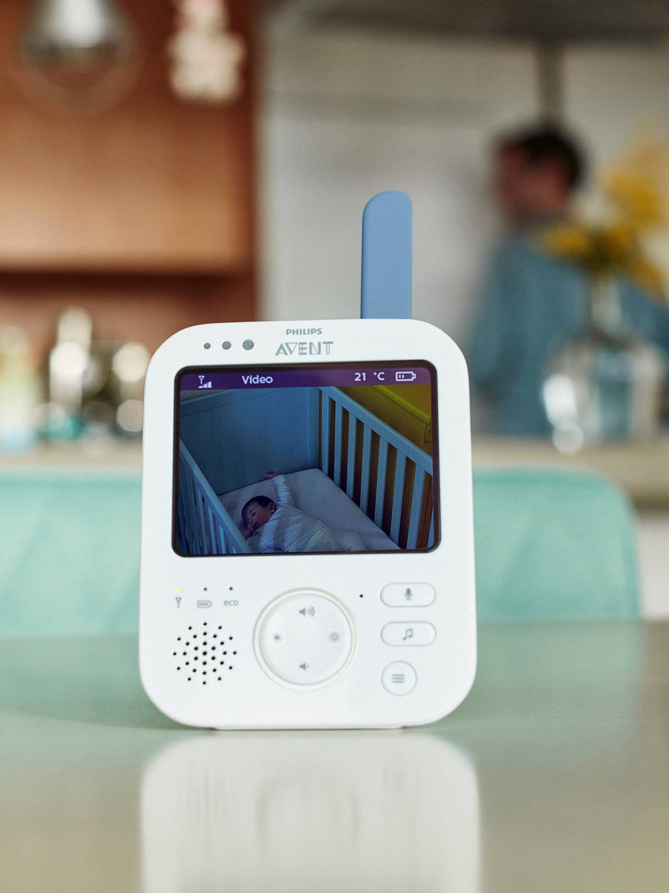 Ecoute-bébé vidéo numérique Philips AVENT FHSS SCD845 gris