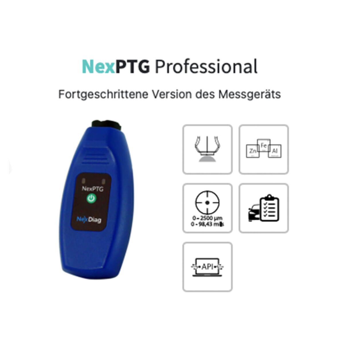 NexDiag NexPTG Professional Lackschichtdickenmessgerät