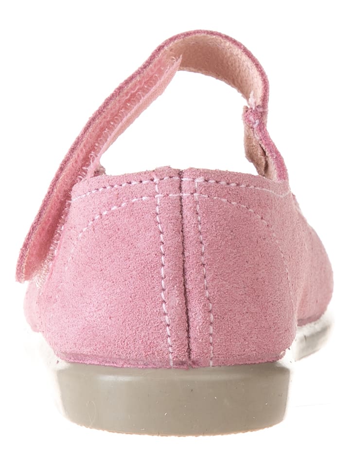 kmins Leder-Spangenballerinas in Rosa günstig kaufen
