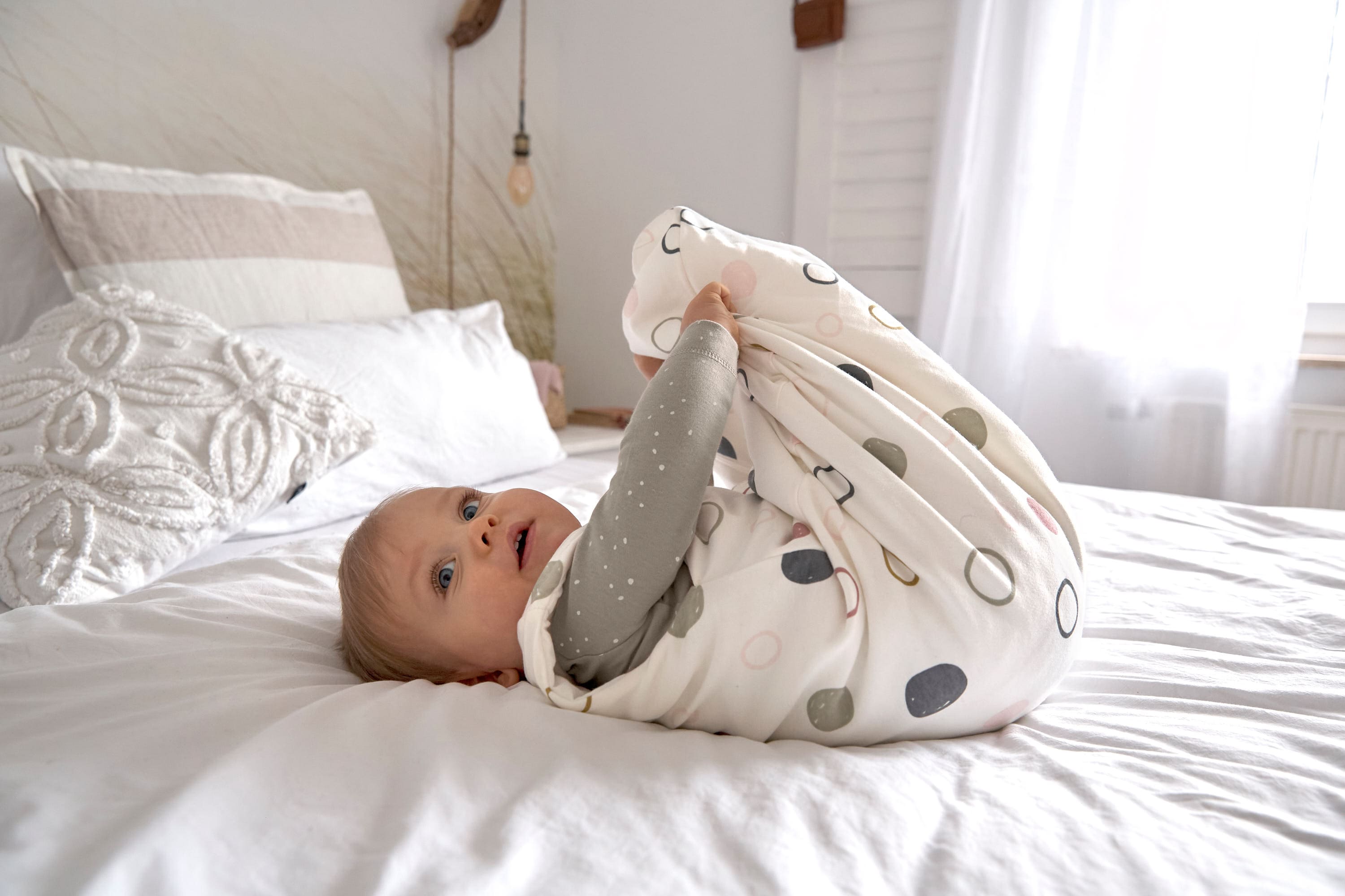 Babyschlafsack 2,5 TOG - Circles offwhite, Beige