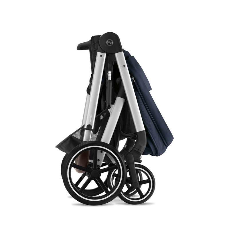 Poussette citadine Balios S lux ocean blue chassis silver Cybex