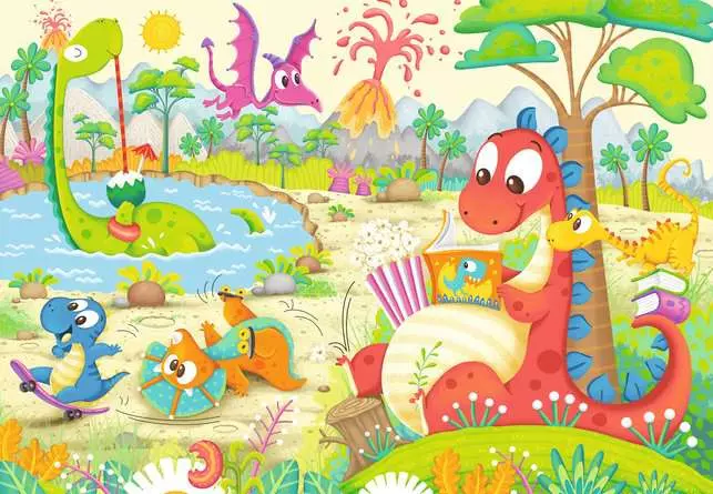Kinderpuzzle ab 3 Jahren - Lieblingsdinos - 12 Teile