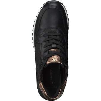 Marco Tozzi Schnürsneaker in schwarz