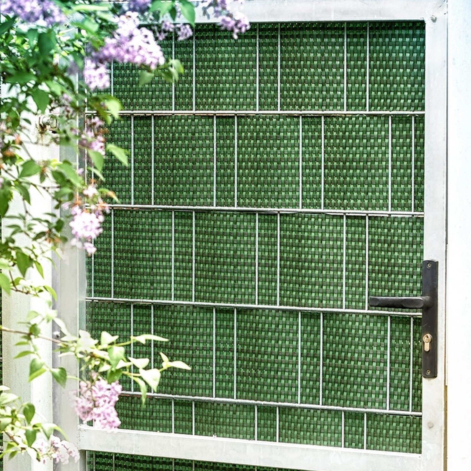 ECI Tools Sichtschutzelement ECI Poly-Rattan Sichtschutzstreifen für Doppelstabzaun versch. Farben, (Rolle, 1-St), 19x255 cm
