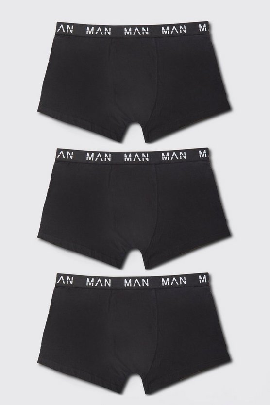 Plus 3er-Pack mittellange Man Dash Boxershorts