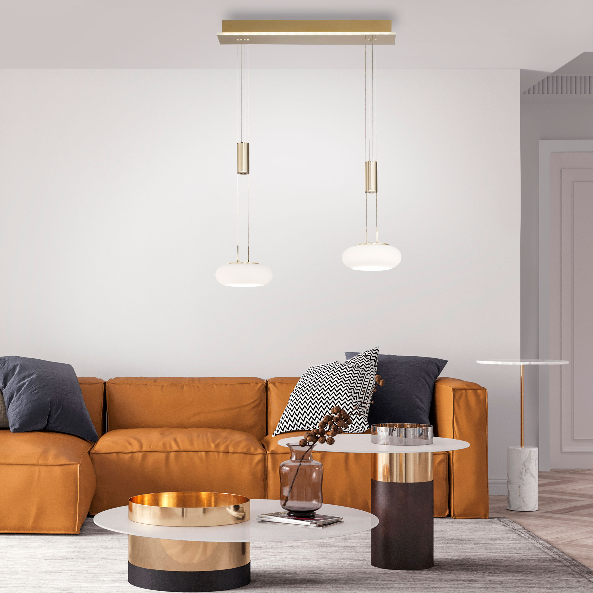 QLED-Pendelleuchte 3flg