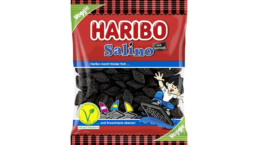 Haribo Lakritz Salino Veggie 175 g