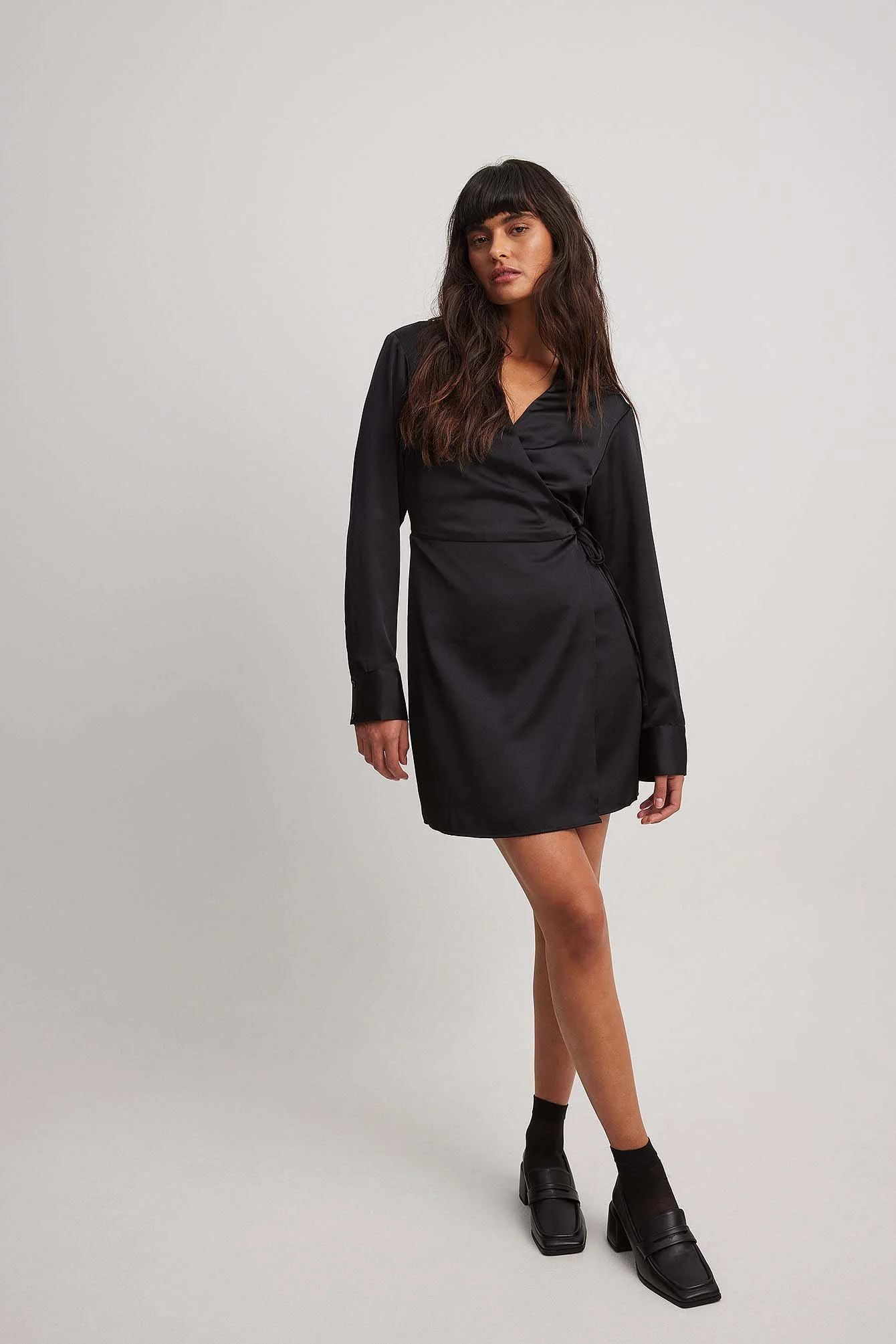 Mini-Shirt-Kleid mit Taillenschnürung
