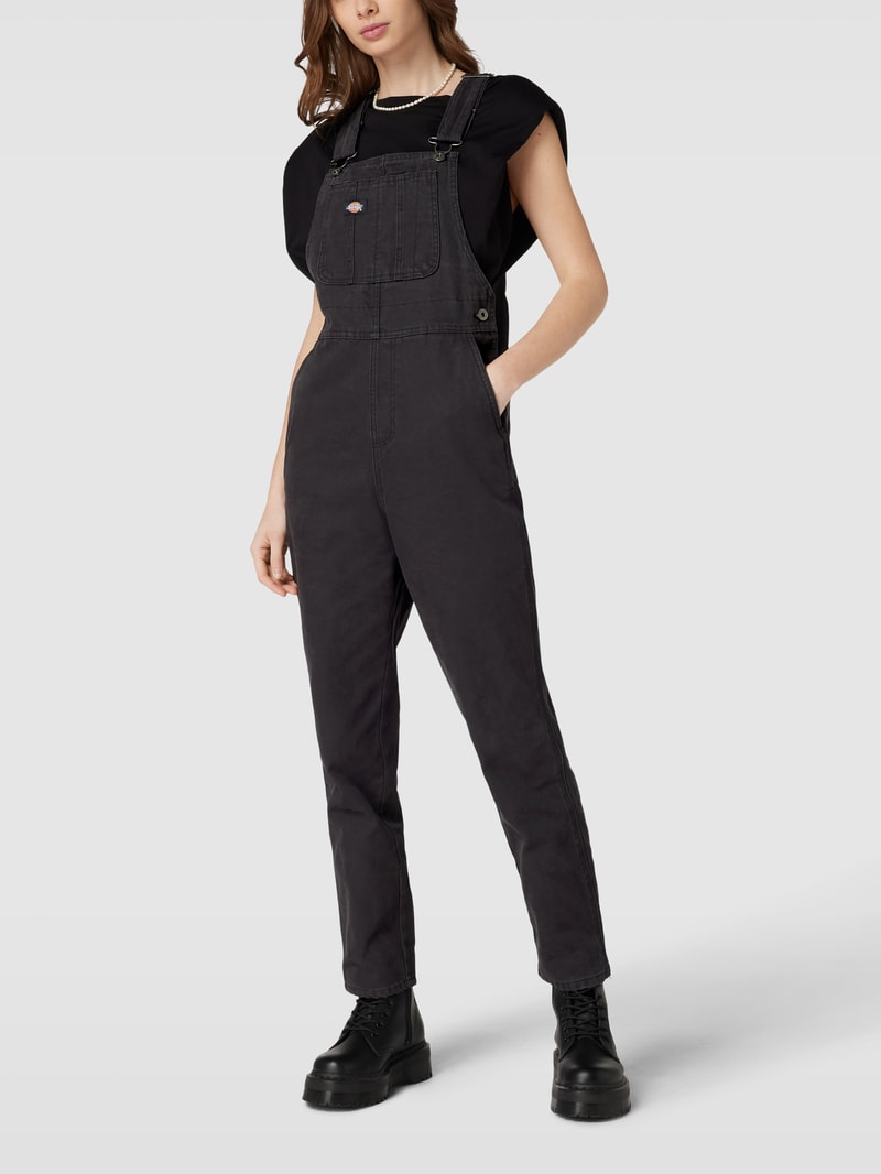 Jumpsuit in Jeans-Optik Modell 'DUCK' in schwarz
