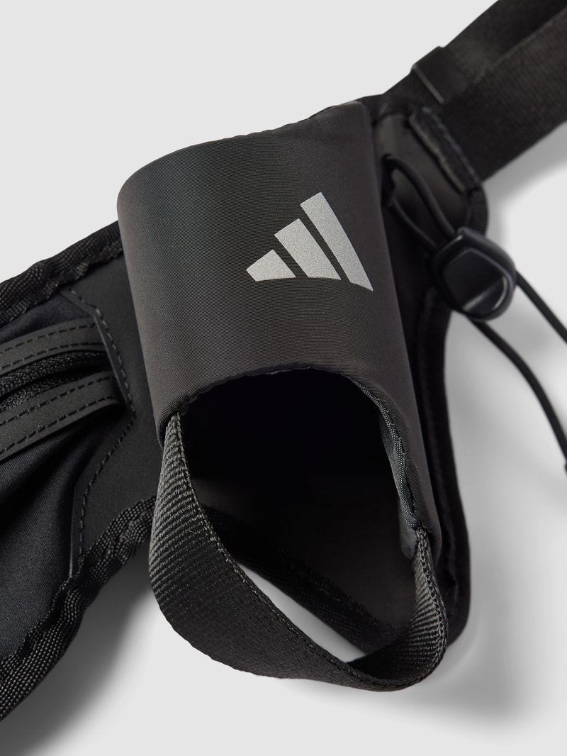 Gürteltasche mit Label-Print Modell 'RUN' in schwarz