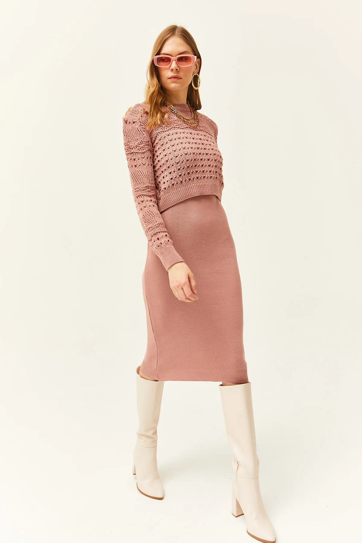 Olalook  Zweiteiler - Rosa - Regular Fit