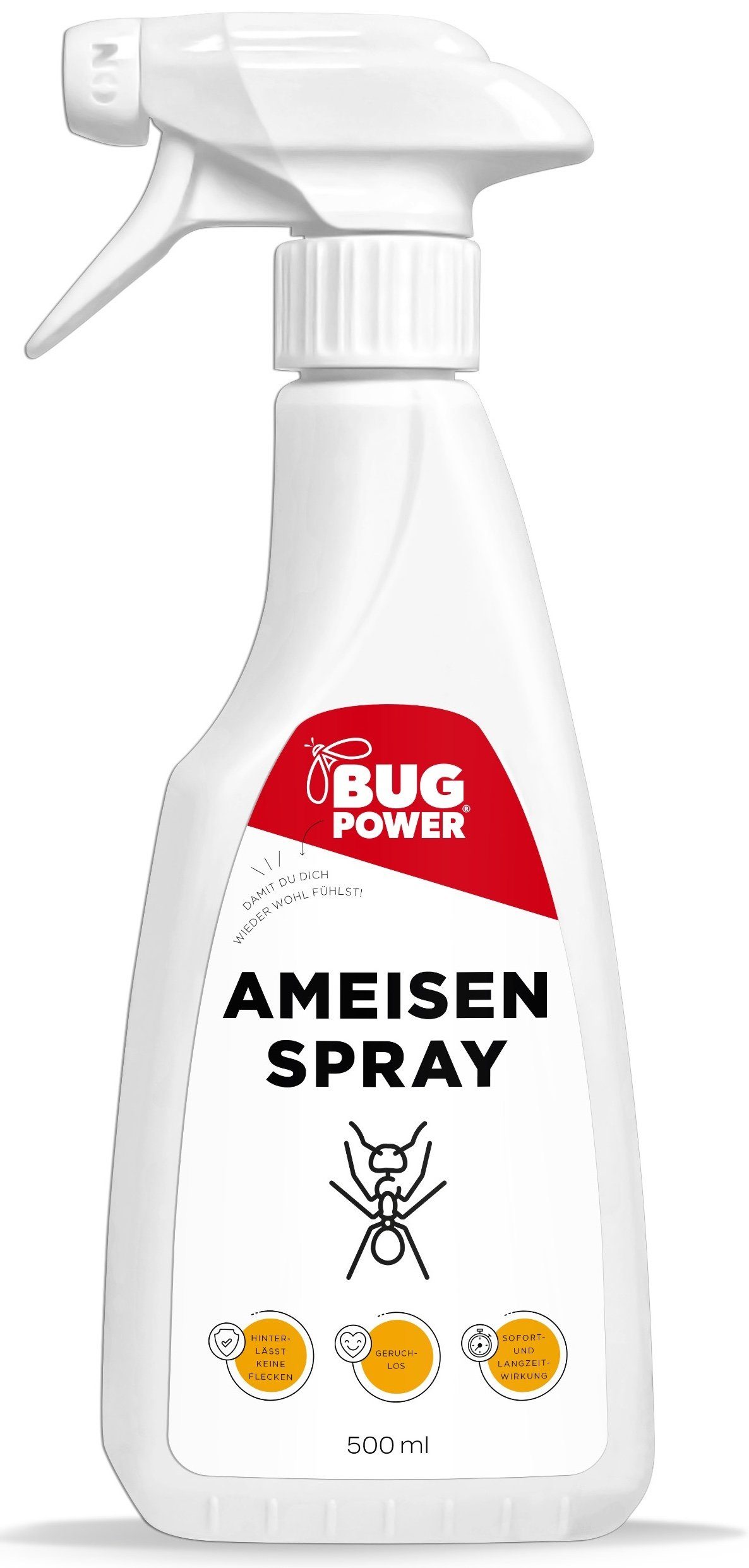 BugPower Insektenspray Ameisen Spray - effektiv gegen Ameisen, 500 ml, 1-St.