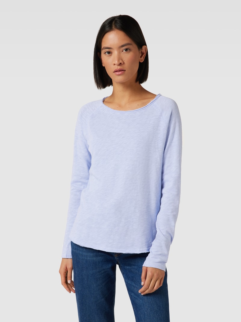 Longsleeve im Destroyed-Look in flieder