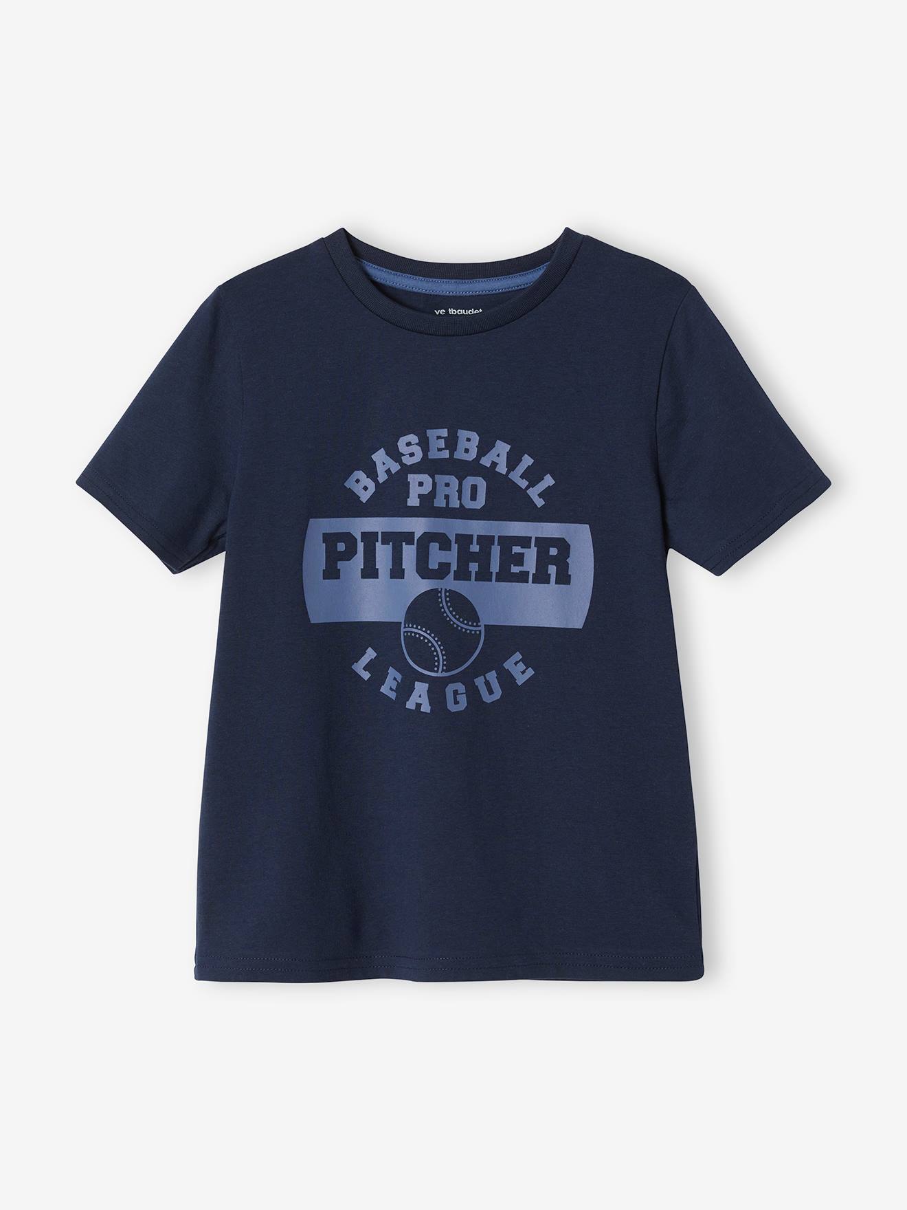 T-shirt team sport Basics garçon gris chiné moyen