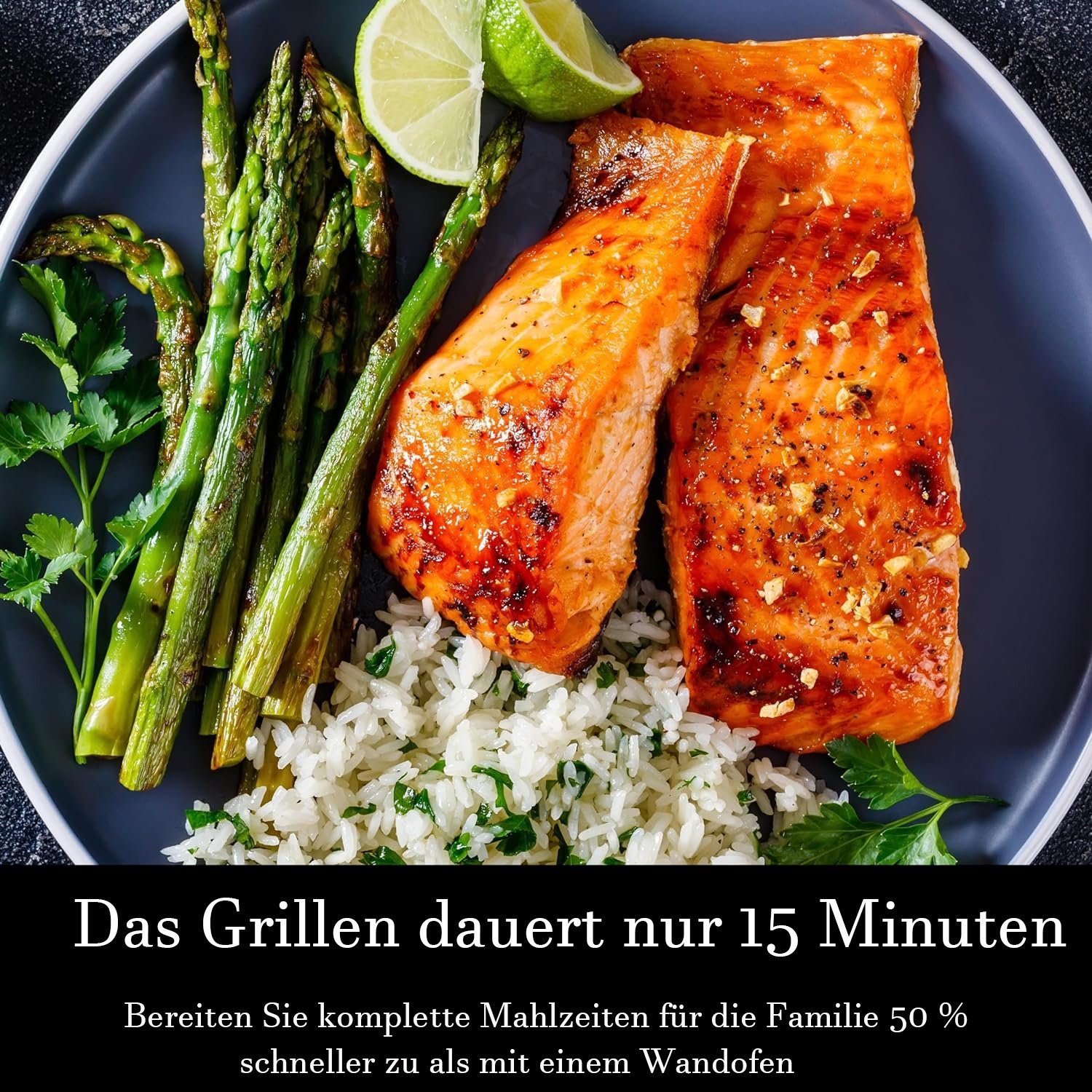 TAB Heißluftfritteuse 7,5L XXL Air fryer, Ohne Öl Heizluft Fritteuse LED Touchscreen, 1700,00 W, Einstellbare Temperaturregelung, Sichtbares Sichtfenster