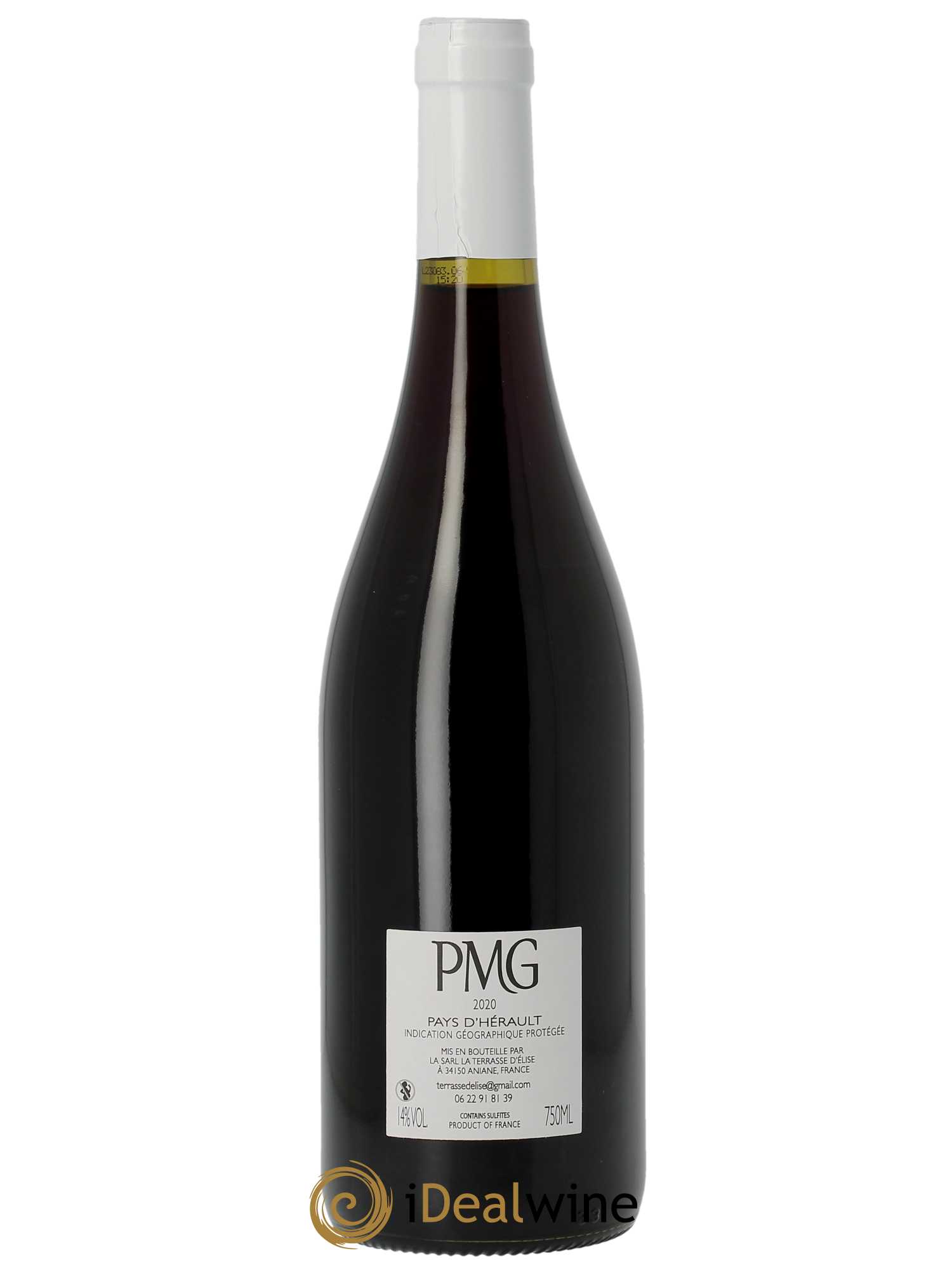 IGP Pays d'Hérault PMG Terrasse d'Elise (Domaine de la)  2020 - Lot de 1 Bouteille