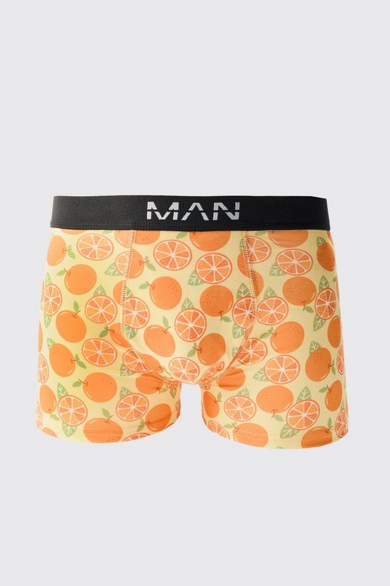 3er-Pack Boxershorts mit Orangen-Print