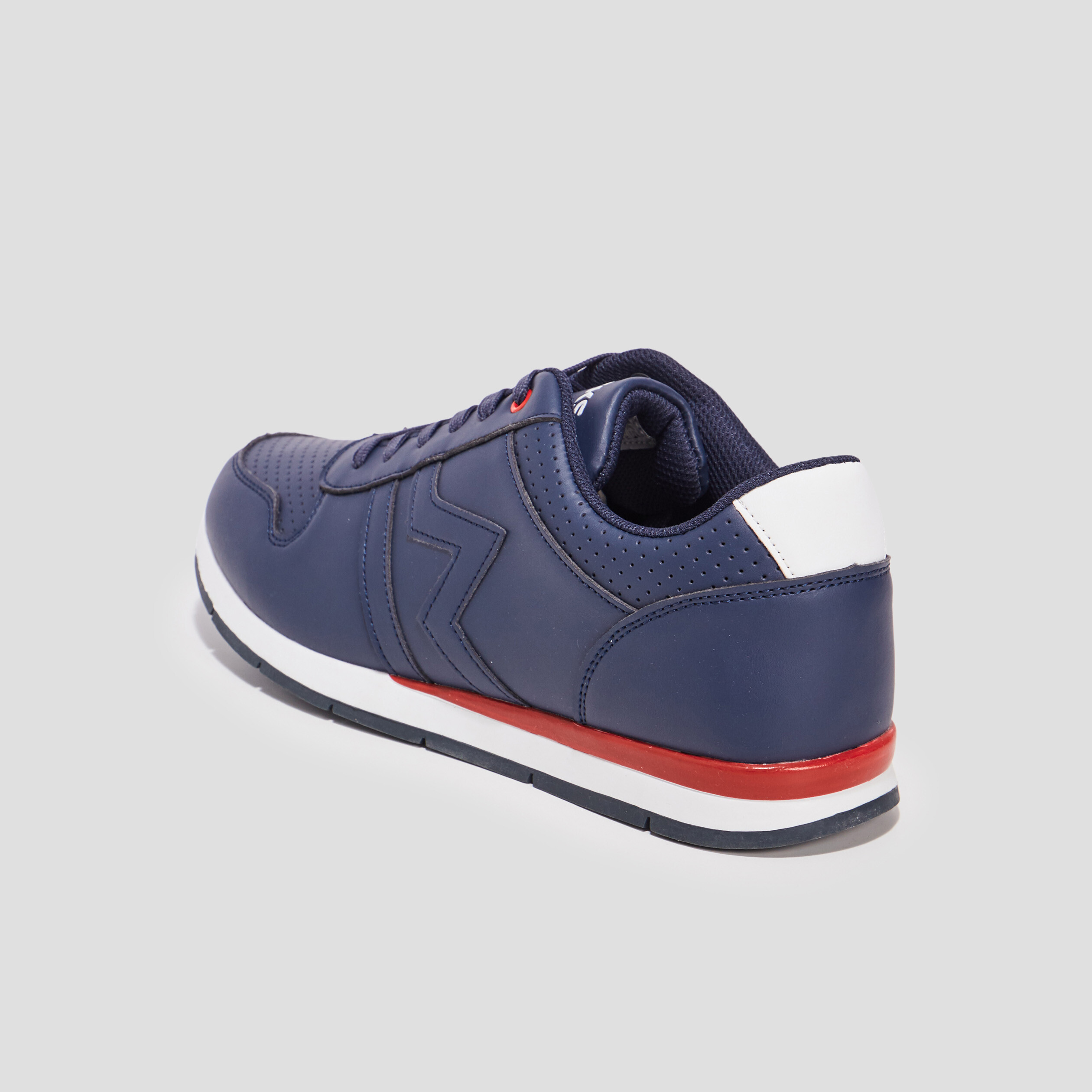 Baskets running à lacets Creeks bleu marine homme | La Halle
