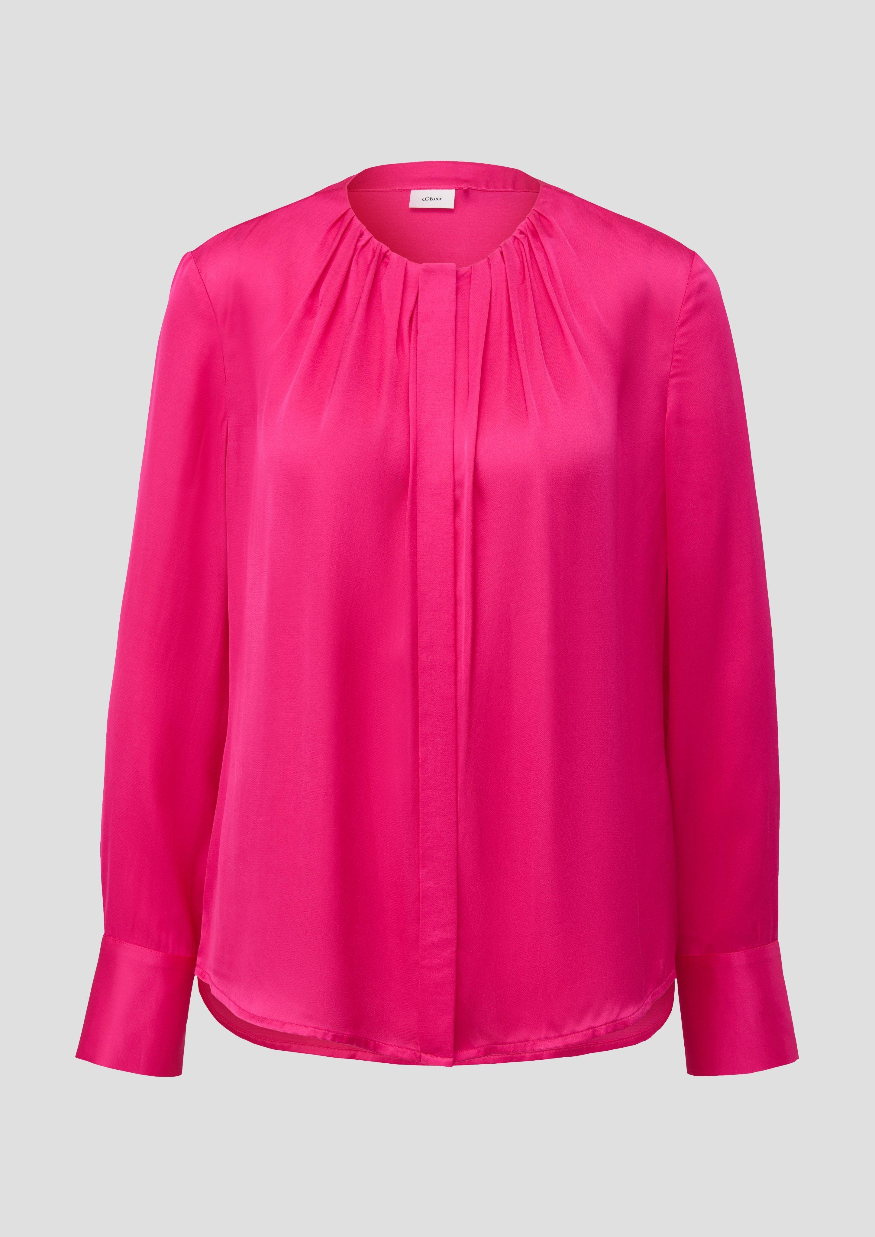Satinbluse aus reiner Viskose  2139015-4528